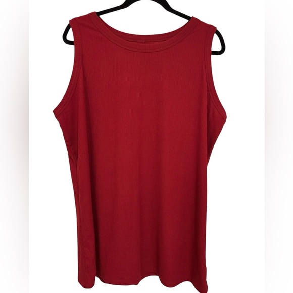 Lane Bryant Tops - Lane Bryant Ribbed Sleeveless Tank Top with Crew Neckline